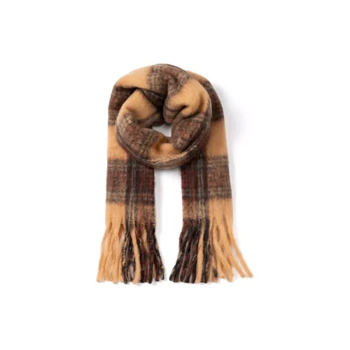 NAME.S Вязаные шарфы Женские Стиль Майярд Кофе Коробка + Сумка для покупок