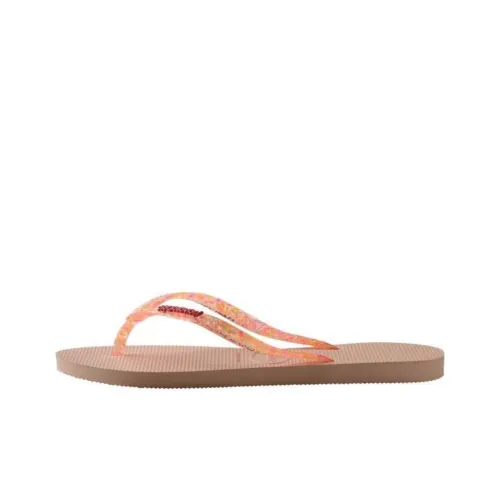 Havaianas Slim Logo Metallic Шлепанцы Розовые Женские