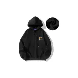 Черный (с флисовой подкладкой и утепленный)