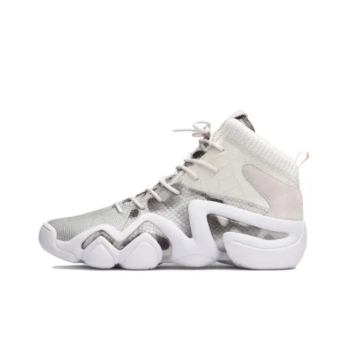 Adidas Crazy 8 ADV Snake MID Топ Винтажные баскетбольные кроссовки Унисекс Серый Белый