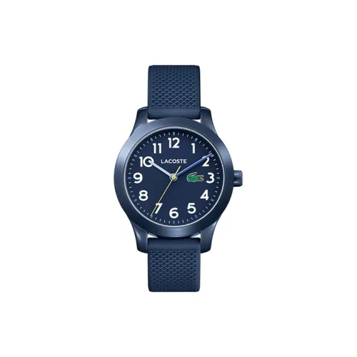LACOSTE Наручные часы Кварцевый механизм Смольный ремешок Синий циферблат Детский 2030002 и другие