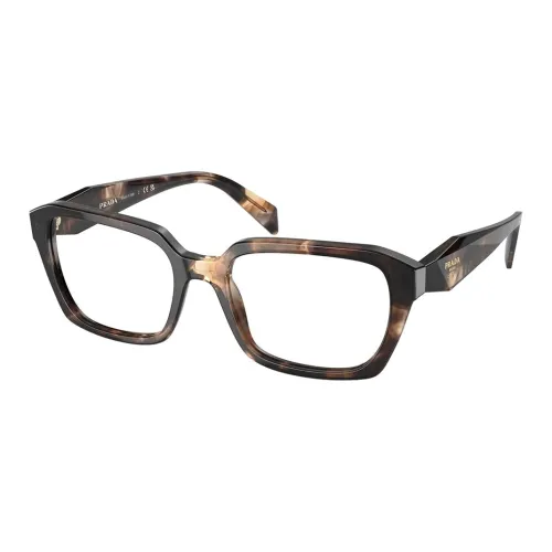 PRADA Ацетат Нерегулярная форма Оправы для очков Женские Черный Коричневый