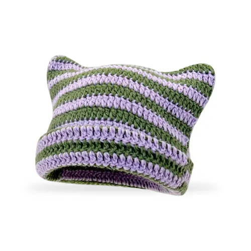 Youyoulan Корейский стиль Маленький холодный бини с ушами Японский стиль Свободный бини Шапки-бини Унисекс