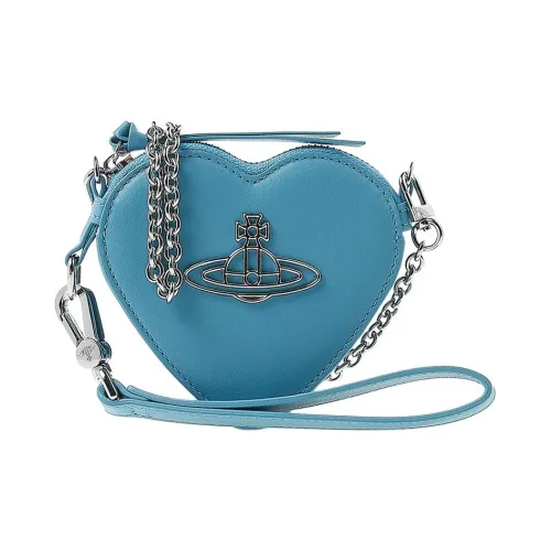 Vivienne Westwood Сумка из кожи в форме сердца ручная сумка через плечо сумка на плечо женская синяя
