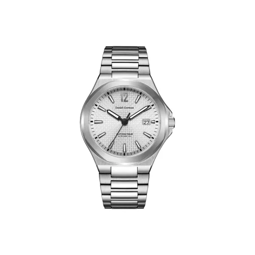 DANIEL GORMAN Daniel Golman DG Watch Механический механизм Нержавеющая сталь Ремешок Часы Мужские Белый циферблат
