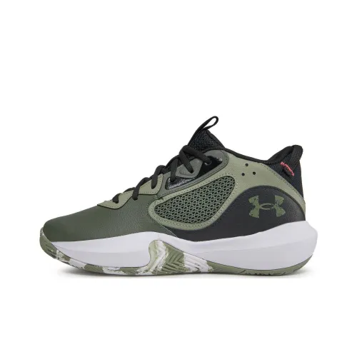 Under Armour Lockdown 6 Баскетбольные кроссовки MID Топ Зеленый Унисекс