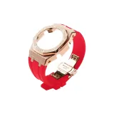 Золотой розовый корпус, красный ремешок, набор одежды, набор инструментов