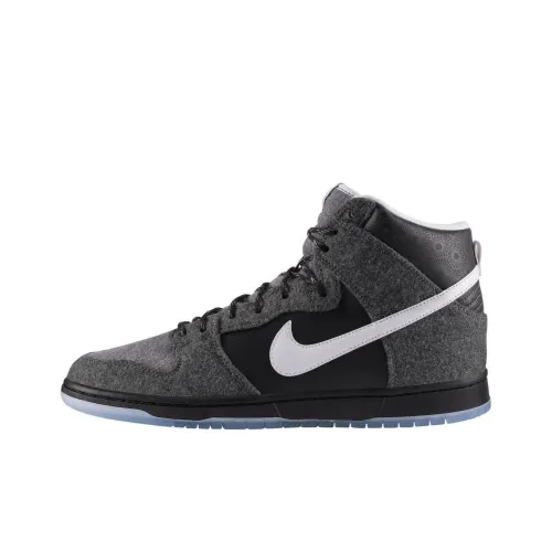 Nike Dunk SB Petoskey Premier Амортизация Износостойкие Высокие Кроссовки для скейтбординга Мужские Серый Белый Черный
