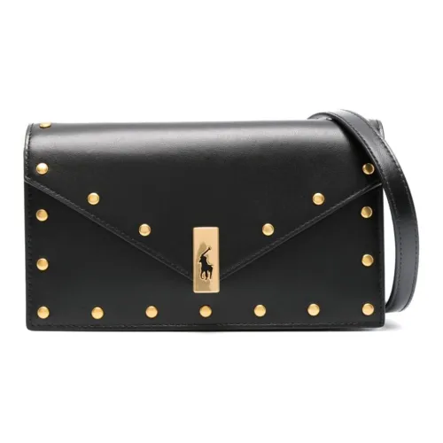 Polo Ralph Lauren Polo ID Телячья кожа Сумка через плечо Стандартная Женская Черная