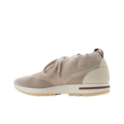 Loro Piana Дышащая Низкая Обувь Casual для Мужчин Бежевого Цвета