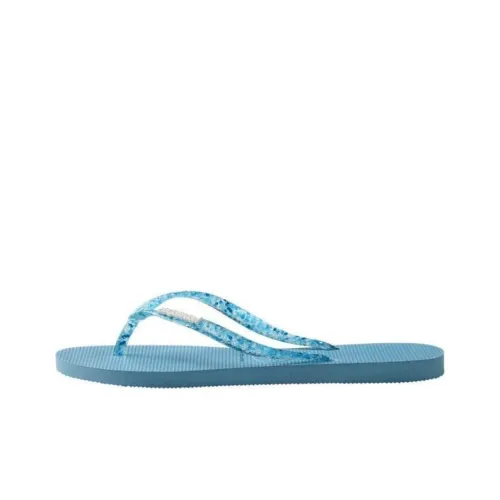 Havaianas Slim Logo Metallic Шлепанцы Женские, Синий