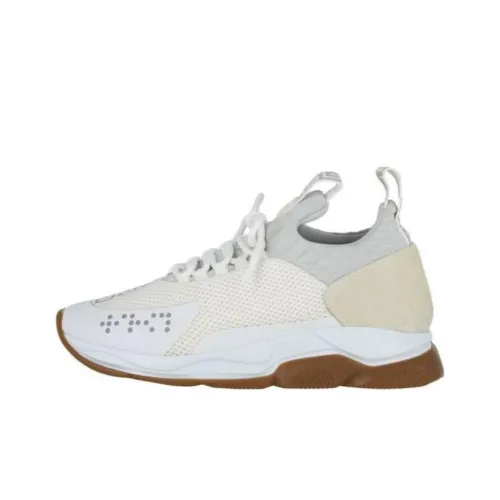 VERSACE Крест Chainer Low Топ Повседневная обувь Мужская Белая