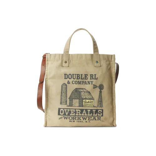 Ralph Lauren Ткань Тоут Сумка Сумка для покупок Сумка Мужская Серый Бежевый