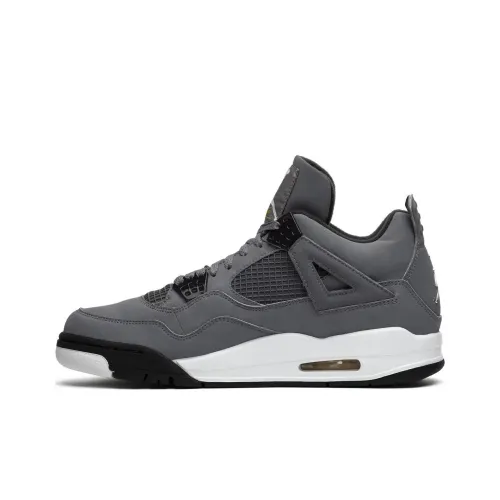 Jordan Air Jordan 4 Retro Cool GREY MID Топ Винтажные баскетбольные кроссовки Мужской Серый