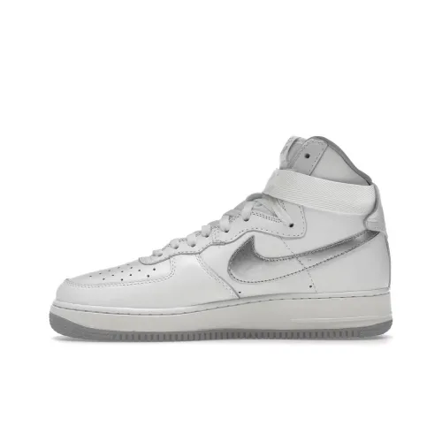 Nike Air Force 1 High Топ Скейтборд Кроссовки Мужские Белые Серые