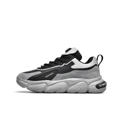 REPUSEN Амортизация противоскользящий устойчивый к истиранию водонепроницаемый низкий топ уличная обувь для мужчин