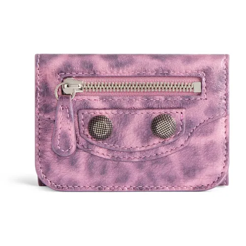 Balenciaga Le Cagole Arena Lambskin Wallet Mini Women's Pink