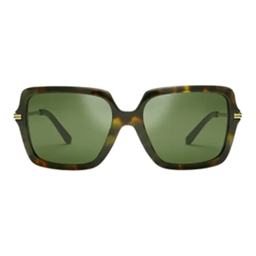 TORY BURCH Квадратные Солнцезащитные Очки Женские Зеленые