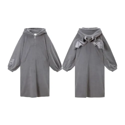 GUKOO Серый черный Женские Банные халаты