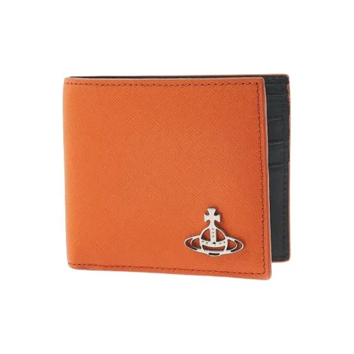 Vivienne Westwood Saffiano Коровья кожа Кошелек Мужской Оранжевый