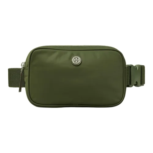 Tory Burch Переработанный нейлон бананка женский оливково-зеленый