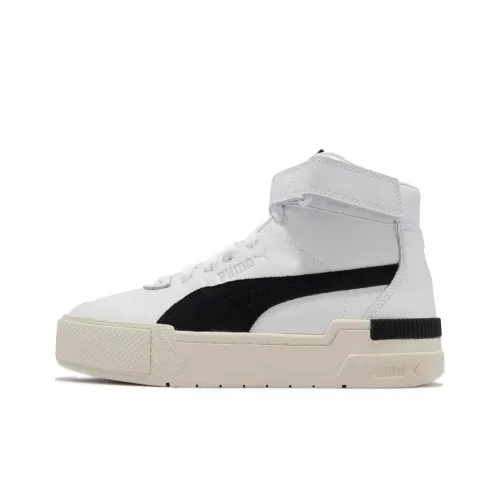 PUMA Cali Sport Топ Contac High Топ Кроссовки для скейтбординга Женские Белые Черные