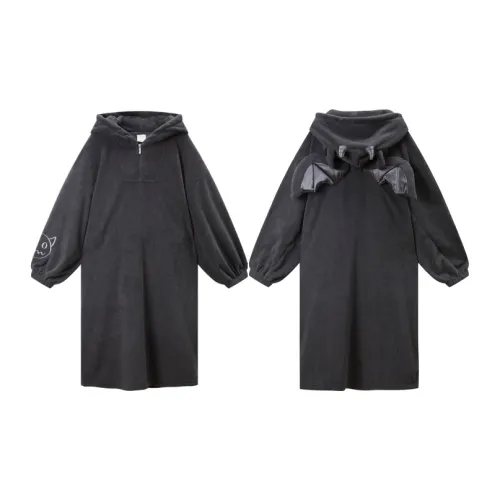 GUKOO Серый черный Женские Банные халаты