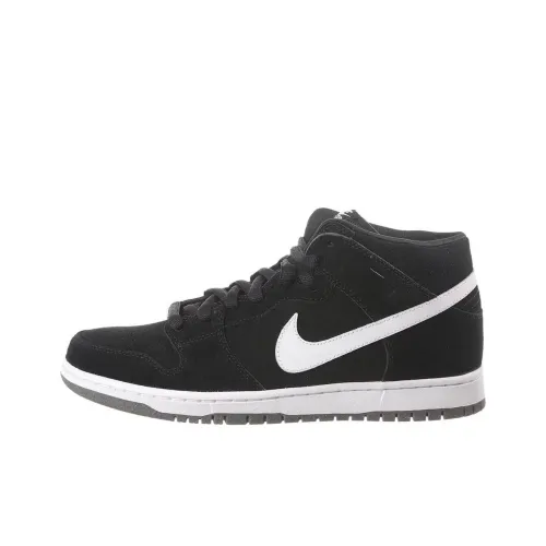Nike Dunk SB Mid Pro Slip-Resistant Abrasion-Resistant MID Топ Скейтборд Кроссовки Мужские Черно-Белые