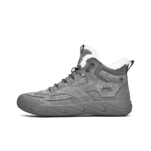 JEEP Износостойкий Термический MID Топ Уличная обувь Мужской Серый