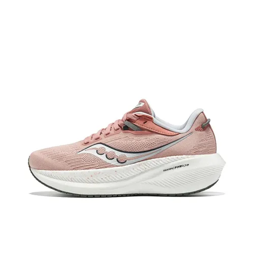 Saucony Triumph 21 Устойчивые к истиранию Низкие Беговые кроссовки Женские Розовые Зеленые