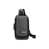 Шахматный узор, черный