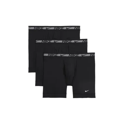 Nike Dri Fit Ультра Эластичный Микро Боксеры 3 упаковки Мужское нижнее белье 3 упаковки Черный