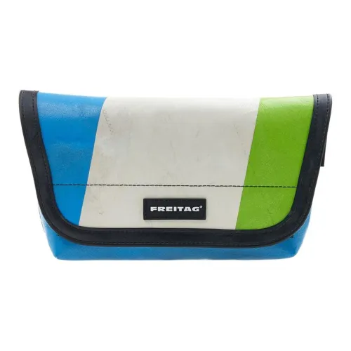 FREITAG Полиэстер Курьерская сумка Бананка Унисекс Синий Белый Зеленый