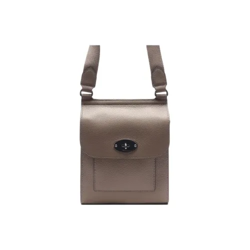 Mulberry Сумка через плечо из крупнозернистой текстуры коровьей кожи женская тауповая