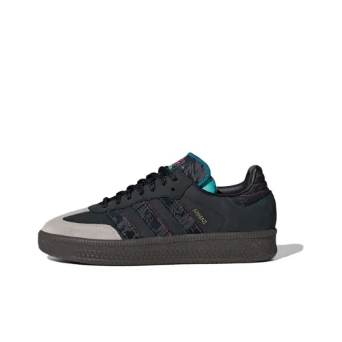 Adidas Originals Samba XLG Abrasion Resistant Низкие Кроссовки для скейтбординга Унисекс Черные