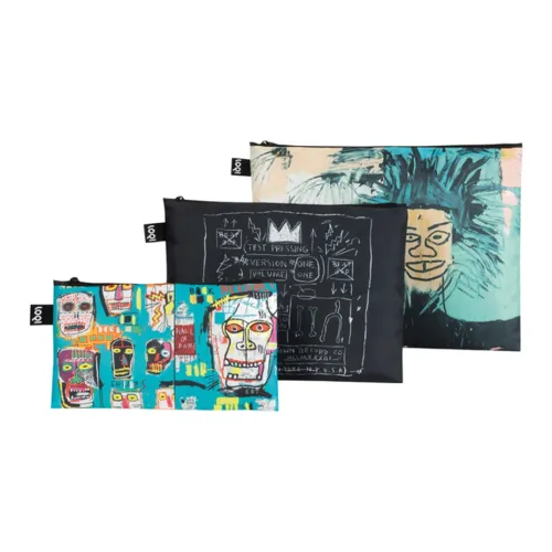 Loqi Переработанный полиэстер Косметичка Мешок для хранения Унисекс Коллекция Basquiat