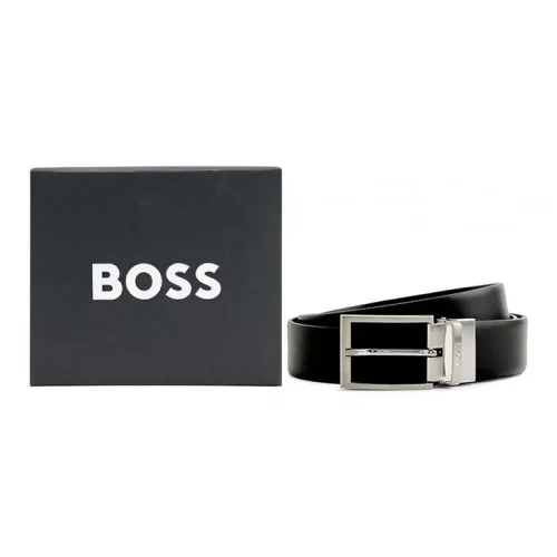 Hugo Boss Ремни из коровьей кожи, черные, мужские