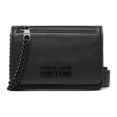 VERSACE JEANS Сумка через плечо из искусственной кожи маленькая мужская черная