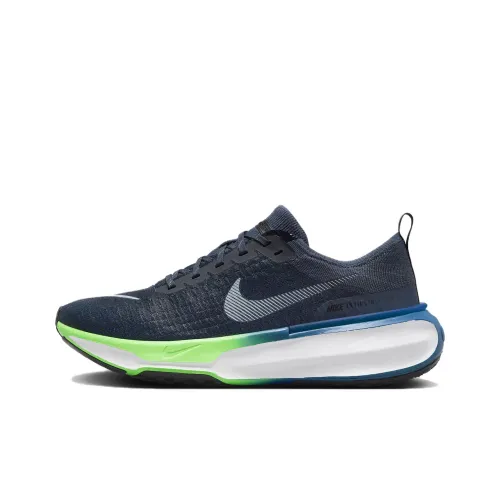 Nike Invincible 3 Low Топ Беговые кроссовки Мужской Синий Зеленый