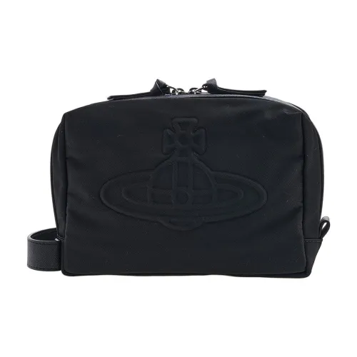 Vivienne Westwood Nylon Clutch Storage Bag Women's Black Вивьен Вествуд Нейлон Клатч Сумка для хранения Женская Черная