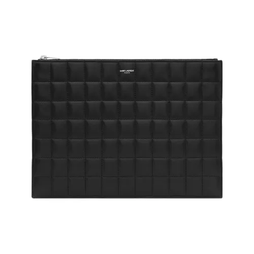 SAINT LAURENT Париж GRAIN LEATHER Клатч Мужской Черный