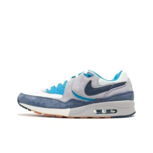 Nike Air Max Light Max Амортизация Износостойкий Низкий Топ Беговые кроссовки Мужские Синий Белый