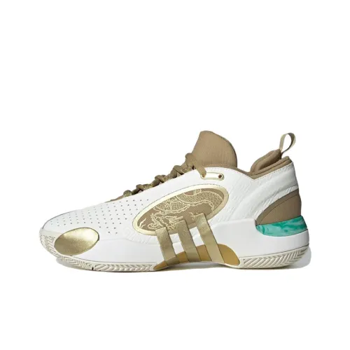 Adidas D.O.N. Issue #5 Баскетбольные кроссовки Low Топ Белый-коричневый Мужской