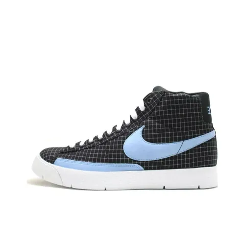 Nike Blazer High Супер Премиум Амортизация MID Топ Скейтборд Кроссовки Мужской Черный Синий