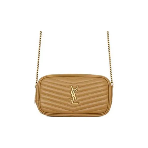 SAINT LAURENT Телячья кожа Сумка через плечо Сумка на плечо Женская Карамель