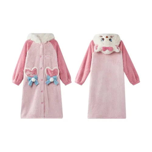 GUKOO x Disney Пастельно-розовый Женские Банные халаты