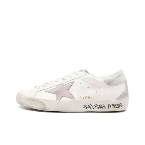 Golden Goose Супер Звезда Скейтборд Кроссовки Низкие Топ Экрю Мужские