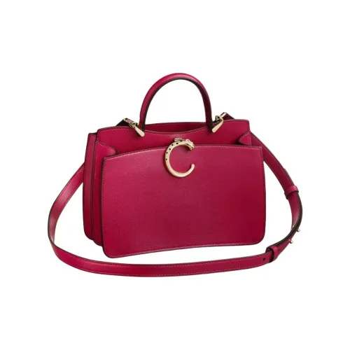 Cartier Panthère De Cartier Телячья кожа Сумка через плечо Мини Женская Вишнево-красная