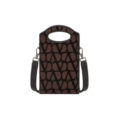 Valentino Garavani Кожа Сумка через плечо Сумка Мини Мужская Карамель Черный