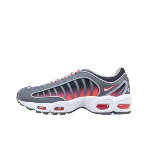 Nike Air Max Tailwind Амортизация Низкий Топ Беговые кроссовки Мужской Серый Черный Красный